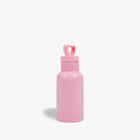 12 oz Kids Straw Stainless Steel Water Bottle with Cordate Carrying Handle pink img 1