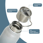 16 oz Stainless Steel Insulated Water Bottle