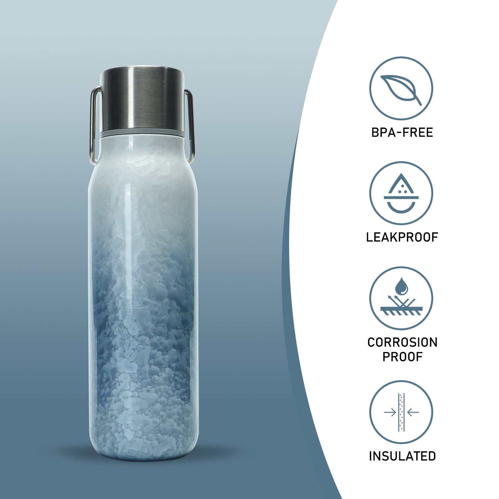 16 oz Stainless Steel Insulated Water Bottle